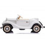 Elektrické autíčko Mercedes Benz 540K Retro - biela - nosnosť 100KG!!!